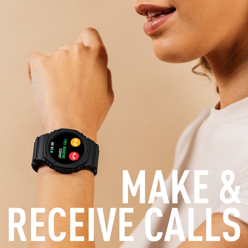 Main Image 3 of Reflex Active Series 26 Black Silicone Strap Smart Watch