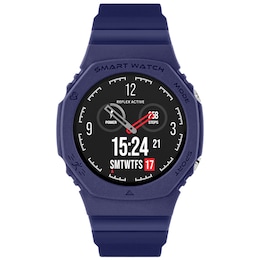 Reflex Active Series 26 Blue Silicone Strap Smart Watch