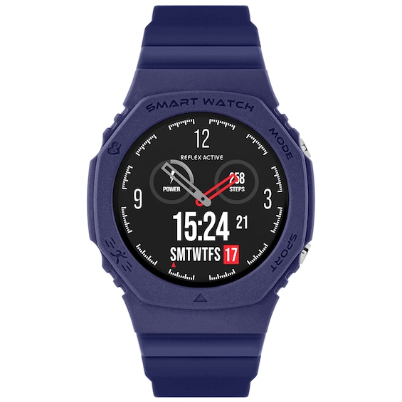 Reflex Active Series 26 Blue Silicone Strap Smart Watch