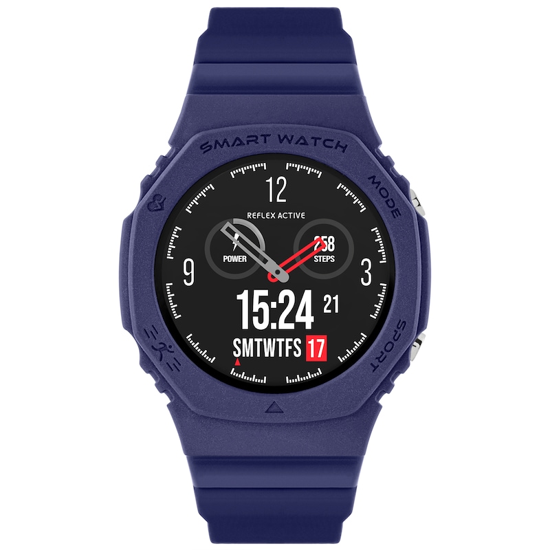 Main Image 1 of Reflex Active Series 26 Blue Silicone Strap Smart Watch