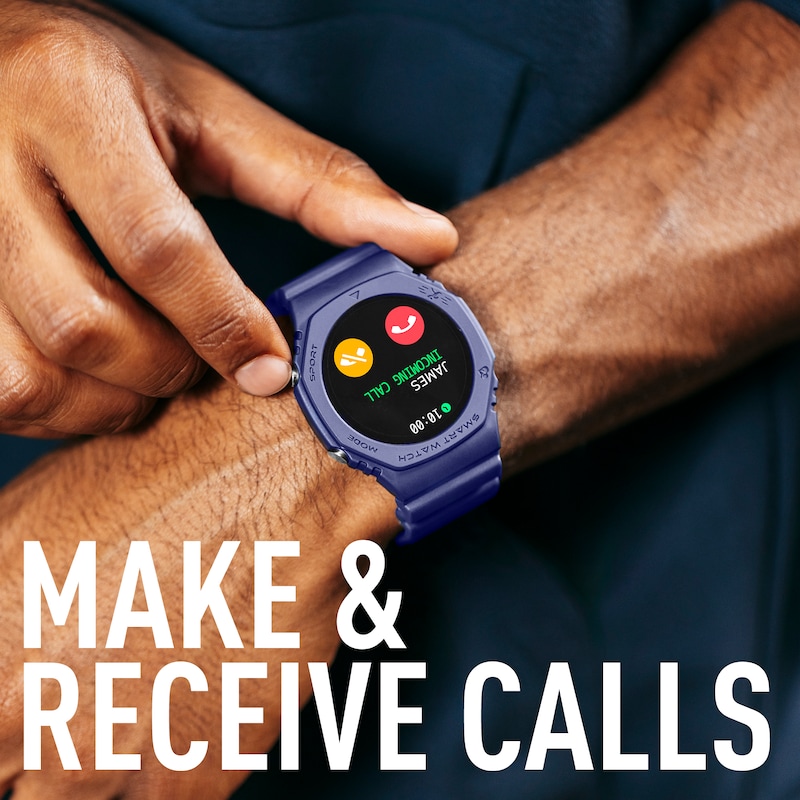 Main Image 3 of Reflex Active Series 26 Blue Silicone Strap Smart Watch