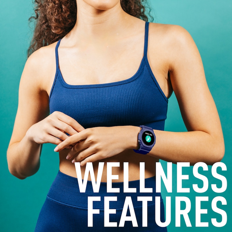 Main Image 4 of Reflex Active Series 26 Blue Silicone Strap Smart Watch