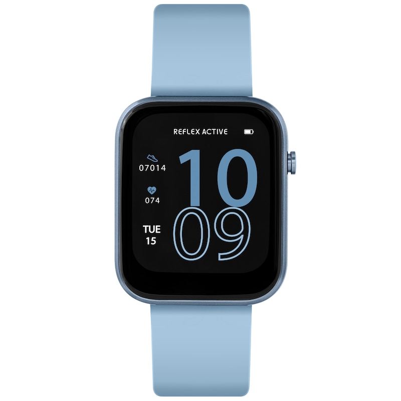 Main Image 1 of Reflex Active Series 12 Ladies' Denim Blue Silicone Strap Smart Watch