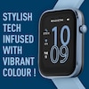 Thumbnail Image 3 of Reflex Active Series 12 Ladies' Denim Silicone Strap Smart Watch