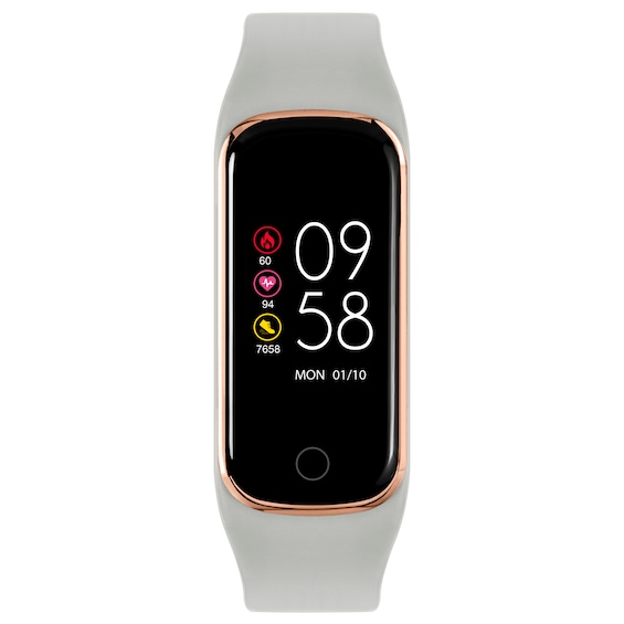 Reflex Active Series 8 Women's Activity Tracker Grey Silicone Strap Watch