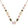 Thumbnail Image 0 of Radley Ladies' Tulip Street 18ct Rose Gold Plated Multi Shaped Czech Stone Necklace