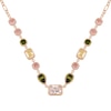 Thumbnail Image 1 of Radley Ladies' Tulip Street 18ct Rose Gold Plated Multi Shaped Czech Stone Necklace
