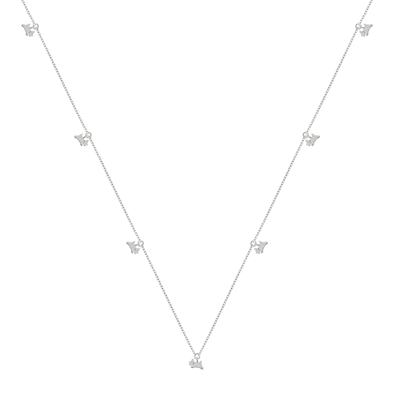 Main Image 1 of Radley Ladies' Shepherdess Walk Silver Plated Jumping Dog Necklace