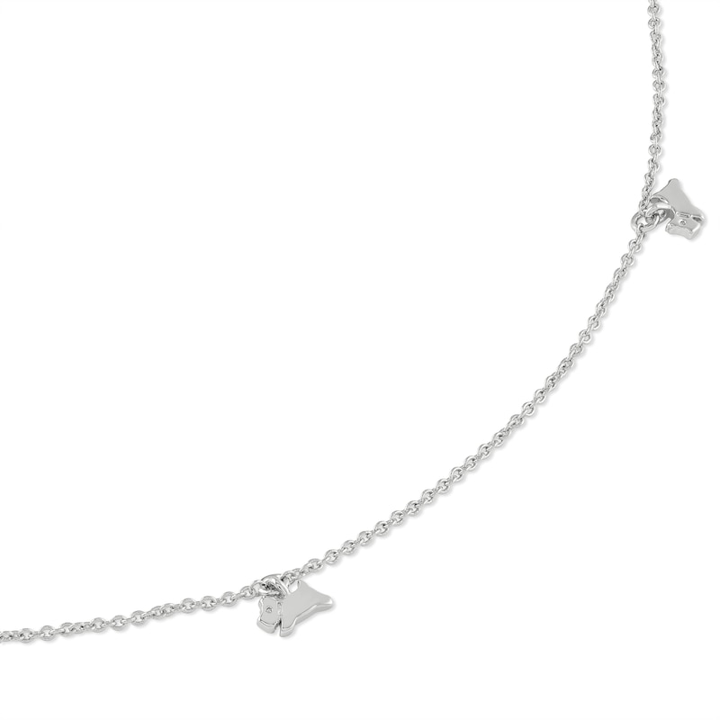 Main Image 2 of Radley Ladies' Shepherdess Walk Silver Plated Jumping Dog Necklace