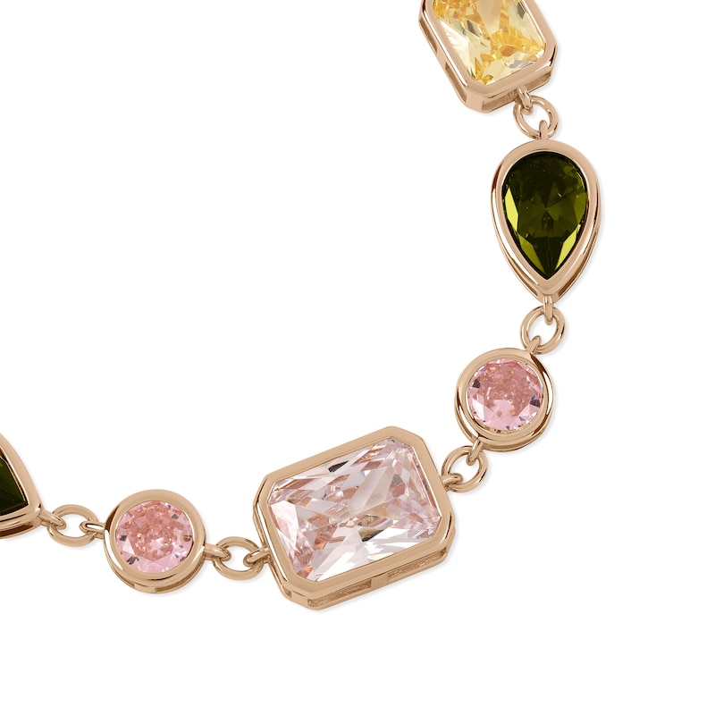 Main Image 2 of Radley Ladies' Tulip Street 18ct Rose Gold Plated Multi Shaped Czech Stone Bracelet