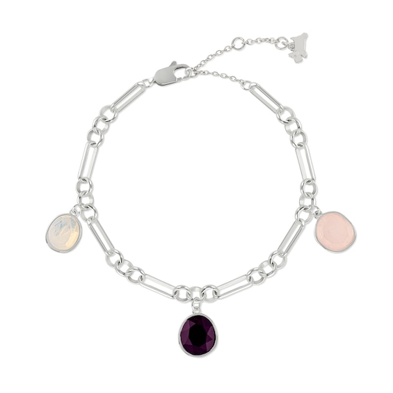 Radley Ladies Tulip Street Silver Plated Stone Charm Bracele