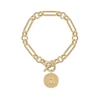 Thumbnail Image 0 of Radley Ladies' Signature Penny Gold Tone Plated Hammered Penny Bracelet
