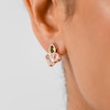 Thumbnail Image 2 of Radley Ladies' Tulip Street 18ct Rose Gold Plated Multi Shaped Czech Stone Earrings