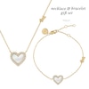 Thumbnail Image 1 of Radley Ladies' Gold Tone Heart Bracelet And Necklace Set