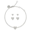 Thumbnail Image 1 of Radley Ladies' Silver Tone Heart Bracelet And Earring Set