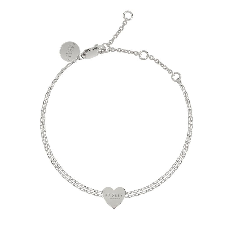 Radley Ladies' Silver Tone Heart Bracelet And Earring Set | H.Samuel