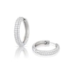 Thumbnail Image 0 of Emmy London Platinum Plated Sterling Silver Cubic Zirconia Pavé-Set Hoop Earrings