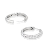 Thumbnail Image 1 of Emmy London Platinum Plated Sterling Silver Cubic Zirconia Pavé-Set Hoop Earrings