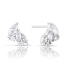 Thumbnail Image 0 of Emmy London Platinum Plated Sterling Silver Marquise-Shaped Cubic Zirconia Stud Earrings
