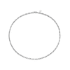 Thumbnail Image 1 of Emmy London Platinum Plated Sterling Silver Round and Baguette-Shaped Cubic Zirconia Tennis Necklace