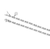 Thumbnail Image 2 of Emmy London Platinum Plated Sterling Silver Round and Baguette-Shaped Cubic Zirconia Tennis Necklace