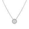 Thumbnail Image 1 of The Forever Diamond Sterling Silver 0.25ct Diamond Round Halo Necklace