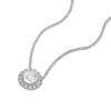 Thumbnail Image 2 of The Forever Diamond Sterling Silver 0.25ct Diamond Round Halo Necklace
