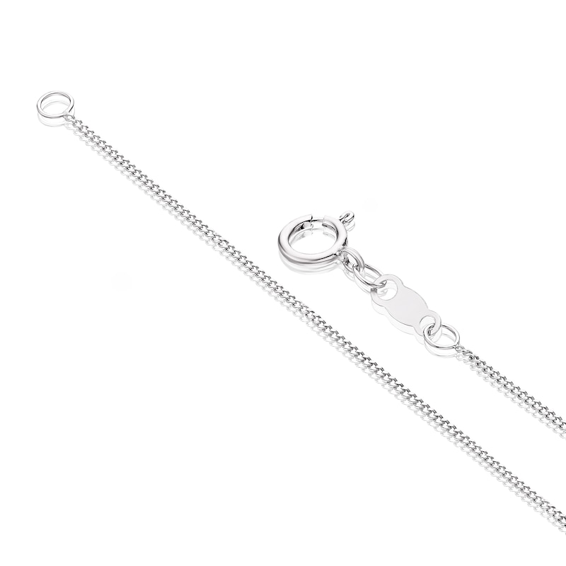 The Forever Diamond Sterling Silver 0.25ct Diamond V Bar Necklace