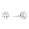 Thumbnail Image 0 of The Forever Diamond Sterling Silver 0.30ct Diamond Halo Flower Stud Earrings