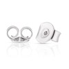 Thumbnail Image 2 of The Forever Diamond Sterling Silver 0.30ct Diamond Halo Flower Stud Earrings