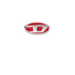 Diesel Men's Red Enamel & Stainless Steel Stud Earrings
