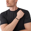 Thumbnail Image 2 of Armani Exchange Men's Beaded Half Black & Gold Tone Bracelet