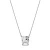 Thumbnail Image 1 of Michael Kors Ladies' Round And Emerald Cut Cubic Zirconia Stainless Steel Pendant Necklace