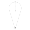 Thumbnail Image 2 of Michael Kors Ladies' Round And Emerald Cut Cubic Zirconia Stainless Steel Pendant Necklace