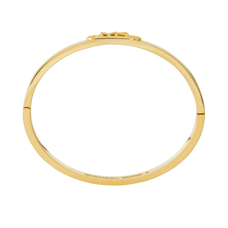 Michael Kors Ladies' MK Gold Tone Stainless Steel Bangle