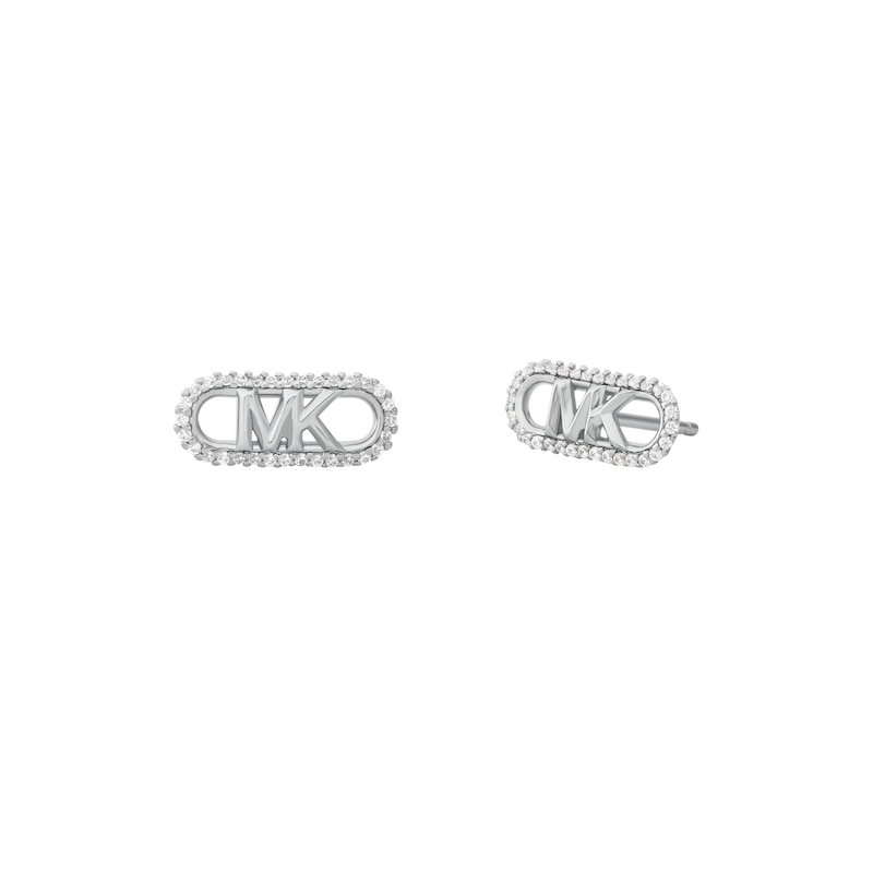 Main Image 1 of Michael Kors Ladies' MK Cubic Zirconia Stainless Steel Stud Earrings