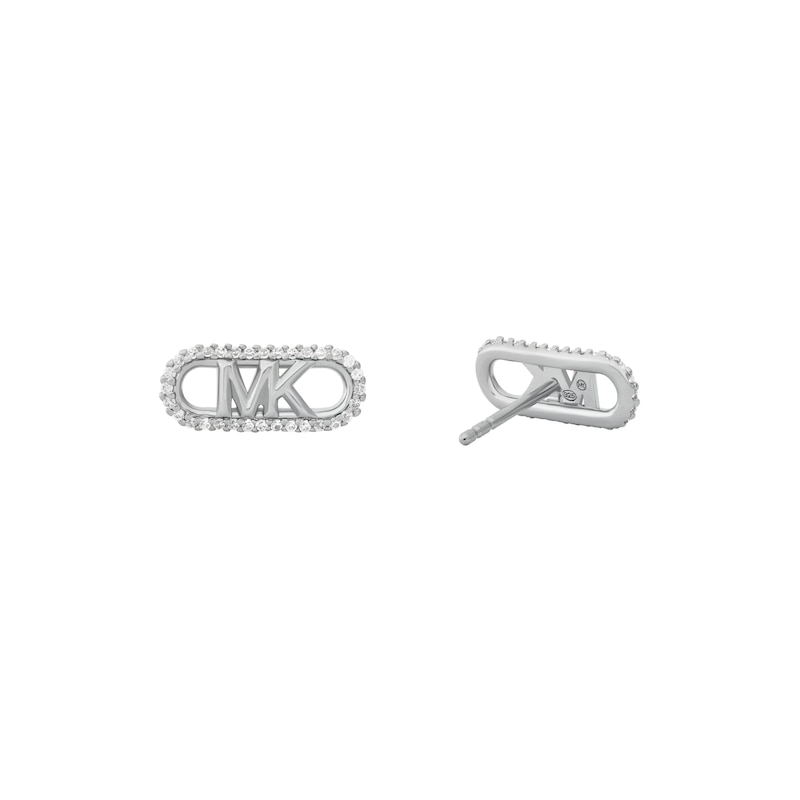 Main Image 2 of Michael Kors Ladies' MK Cubic Zirconia Stainless Steel Stud Earrings