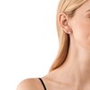 Thumbnail Image 3 of Michael Kors Ladies' Round And Emerald Cut Cubic Zirconia Stainless Steel Stud Earrings
