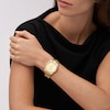Thumbnail Image 3 of Fossil Scarlette Ladies' Textured Bezel Gold Tone Bracelet Watch
