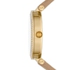 Thumbnail Image 1 of Michael Kors Men's Parker Gold Sunray Dial Brown Leather Strap Watch
