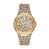 Thumbnail Image 0 of Michael Kors Ladies' Lennox Black and Gold Tone Patterned Bracelet Watch