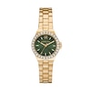Thumbnail Image 0 of Michael Kors Lennox Ladies' Green Sunray Dial Gold Tone Stainless Steel Bracelet Watch