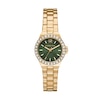 Thumbnail Image 1 of Michael Kors Lennox Ladies' Green Sunray Dial Gold Tone Stainless Steel Bracelet Watch
