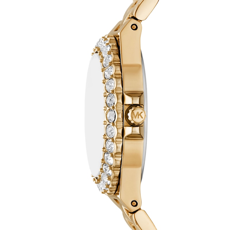 Main Image 2 of Michael Kors Lennox Ladies' Green Sunray Dial Gold Tone Stainless Steel Bracelet Watch
