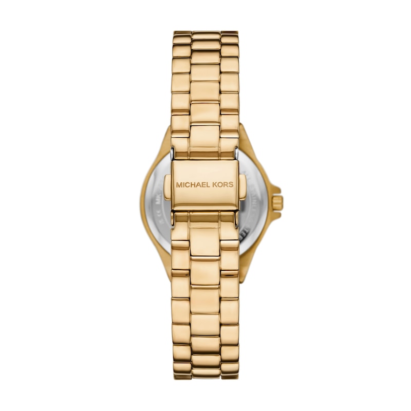 Main Image 3 of Michael Kors Lennox Ladies' Green Sunray Dial Gold Tone Stainless Steel Bracelet Watch