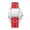 Thumbnail Image 2 of Diesel Mega Chief Men's Chronograph Silver Dial Red Enamel And Stainless Steel Bracelet Watch