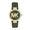 Thumbnail Image 0 of Michael Kors Parker Men's Green Sunray Dial Green Leather Strap Watch