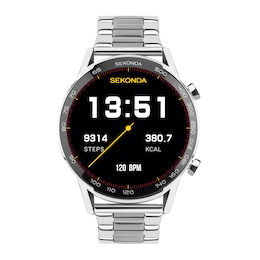 Sekonda Active Plus Men's Silver Stainless Steel Bracelet Smart Watch