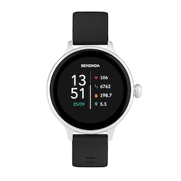 Sekonda Connect Ladies' Black Silicone Strap Smart Watch