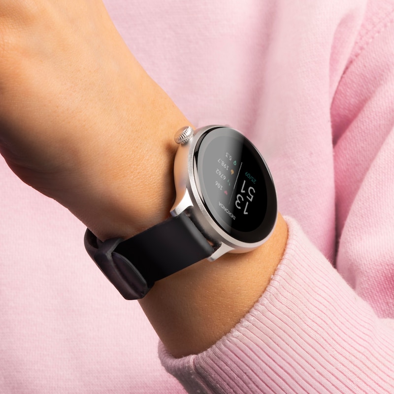Main Image 3 of Sekonda Connect Ladies' Black Silicone Strap Smart Watch
